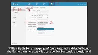 Wie stelle ich die Ausgabeauflösung des NVR einDE [upl. by Jacey]