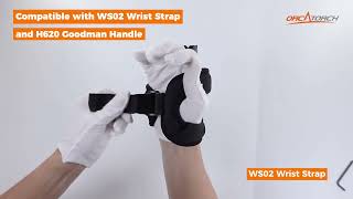 How to Attach the OrcaTorch WS02 Wrist Strap and H620 Goodman Handle to the ZD710 [upl. by Gniw247]