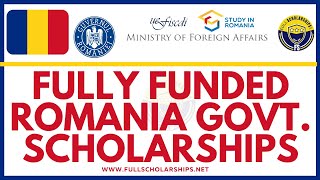 Fully Funded Romania Government Scholarships 20242025 Study Free Undergraduate Masters Phd 2024 [upl. by Archy]