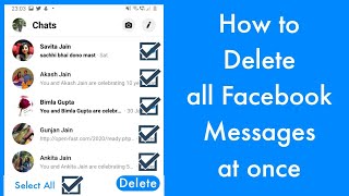 NEW How to Delete all Facebook Messages in One Click  100 Working  2023 [upl. by Festus]