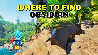 Where to find Obsidian The Center  Ark Survival Ascended [upl. by Bovill]