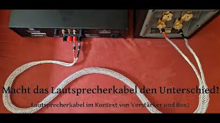 Macht das Lautsprecherkabel wirklich einen Unterschied [upl. by Tucky261]