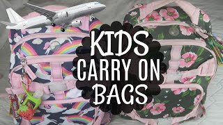 KIDS CARRY ON AIRPLANE BAGS  WHAT TO PACK FOR DISNEY VACATION  KEEP THEM BUSY [upl. by Edson]