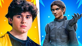 24 Fortnite Skins PROS MAIN Bugha Clix Mongraal [upl. by Adiahs]