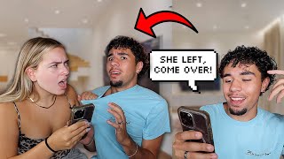 TEXTING MY GIRLFRIEND quotSHE LEFT COME OVERquot BAD IDEA [upl. by Niraj]