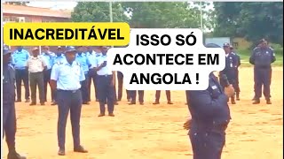 AGENTE DA POLÍCIA DE ANGOLA É HUMILHADO EM PARADA [upl. by Nyret437]