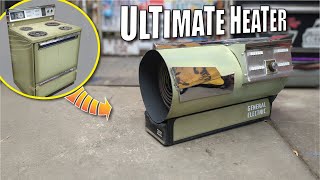 Shop HEATER from old OVEN custom build [upl. by Iuq]