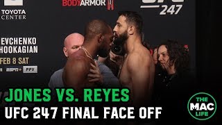 Jon Jones vs Dominick Reyes Final Face Off and Last Words  UFC 247 Ceremonial WeighIns [upl. by Miharbi371]