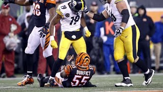 JuJu SmithSchuster HUGE HIT on Vontaze Burfict HD 2017 [upl. by Yeltsew]