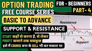 Part 4 option trading free course in hindi support and resistance kaise draw Karen Business field [upl. by Jo-Anne194]