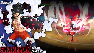 GEAR 4 LUFFY quotSNAKEMANquot 1VS3 PVP GAMEPLAY MATCHES OPFP  One Piece Fighting Path [upl. by Ahcila]