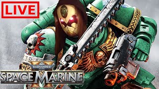 🔴SPACE MARINE 2 PURGING TYRANIDS AND HERETICS IN OPERATIONS MODE [upl. by Crescantia]