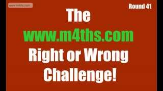 Round 41  wwwm4thscom Challenge Higher GCSE B Grade Target Quiz  Calculator  Common Errors [upl. by Perice]