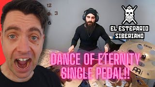 quotUK Drummer REACTS to Dance Of Eternity  SINGLE PEDAL DRUM COVER BY EL ESTEPARIO REACTIONquot [upl. by Varick]