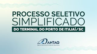 Processo Seletivo nº 012023ANTAQ [upl. by Nauht]