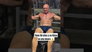 Tiene 50 años y su físico es una locura gym fitness culturismo abuelo musculos [upl. by Alimac]