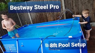 BESTWAY STEEL PRO 8FT POOL SET UP [upl. by Pfeifer362]