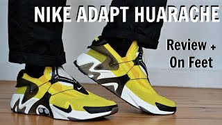 NIKE ADAPT HUARACHE REVIEW  ON FEET [upl. by Ardeen380]