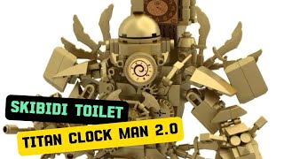 Skibidi Toilet LEGO  Upgraded Titan Clock Man 20 Speed Build レゴ 레고 [upl. by Mapel]