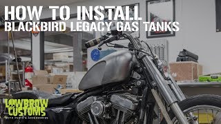 How To Install Cycle Standard  Blackbird Legacy Gas Tanks for HarleyDavidson Sportsters [upl. by Godart563]