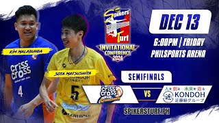 CRISS CROSS vs KONDOHGUMI  Full Match  Semifinals  2024 Spikers Turf Invitational Conference [upl. by Rexfourd]