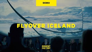 FlyOver Iceland  Preshow multimedia experiences [upl. by Yraek]