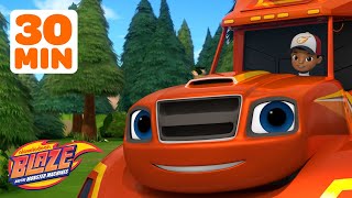 Blaze Transforms to Make Deliveries 🚗 w AJ  30 Minutes  Blaze and the Monster Machines [upl. by Aehtna]