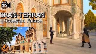 Tehran Walking Tour Golestan Palace Tehran Museum POV Iran walk 4k [upl. by Lauren990]