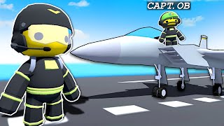 I became a FIGHTER JET pilot in search of SECRETS  Wobbly Life Gameplay [upl. by Asilrahc]