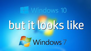 Windows 10 but it looks like Windows 7  Win10to7 Review [upl. by Ecinue]