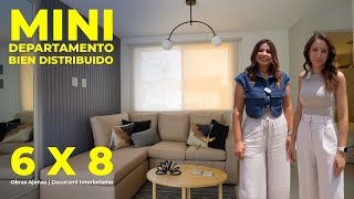 MINI DEPARTAMENTO BIEN DISTRIBUIDO  INFONAVIT Obras Ajenas  Decorami Interiorismo [upl. by Erlina]