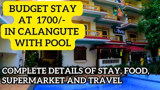 Budget Friendly Hotel in Calangute with Pool  Budget Restaurant in Calangute  Olive Niwasa [upl. by Anib73]