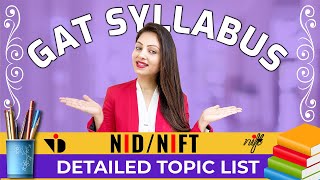 Detailed GAT SYLLABUS for NIFTNID  Ultimate Guide for GAT Preparation  Detailed Topic List [upl. by Towbin]