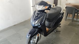 2024 Honda Activa Review  Dark blue honda Activa 110cc [upl. by Eneladgam]