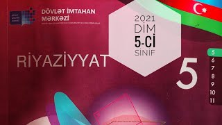 5Cİ SİNİF RİYAZİYYAT DİM TESTİ 2021 HƏNDƏSİ VƏ FƏZA FİQURLARI A VARİANTİ SƏH3740📚 [upl. by Roer]