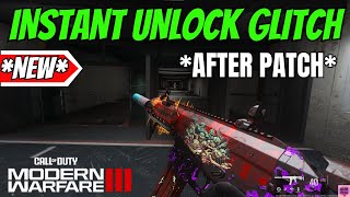 MW3 INSTANT UNLOCK GLITCH AFTER PATCH FREE BLUEPRINTS  TRACERS  ALL ATTACHMENTS MW3 GLITCHES [upl. by Florance964]