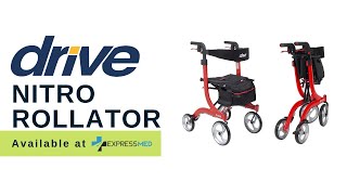 Best Choice for a Rollator Walker Drive Medical Nitro  Heres Why [upl. by Peednama]