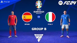 FC 24 PS4  Spain vs Italy  UEFA Euro 2024 [upl. by Rednirah]