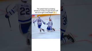 🤣 leafs hockey nhl toronto mapleleafs leafsforever sports funny austonmatthews whoops [upl. by Basia]