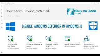 How to Disable Windows Defender in Windows 10 Pro Permanently [upl. by Stroup896]