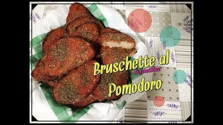 Ricetta Bruschette al Pomodoro Per utilizzare il Pane Raffermo [upl. by Amles]