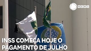 INSS começa hoje o pagamento do mês de julho [upl. by Nylarad550]