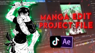 Manga Edit project file giveaway  AFTER EFFECTS  AE [upl. by Gnuoy]