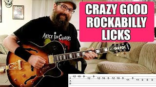 Head Turning Rockabilly Licks wtabs  Guitar Lesson [upl. by Fraze]