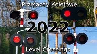 MIX Przejazdów Kolejowych 2022  Polish Level Crossing MIX 2022 [upl. by Hanavas]