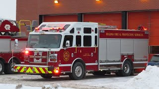 Fire Trucks Responding Compilation Saskatchewan Canada 2 [upl. by Zoubek]