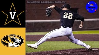 1 Vanderbilt vs Missouri Game 2 Another Jack Leiter No Hitter  2021 College Baseball Highlights [upl. by Kinnie]