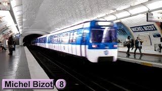 Michel Bizot  Ligne 8  Métro de Paris  RATP MF77 [upl. by Jillane]