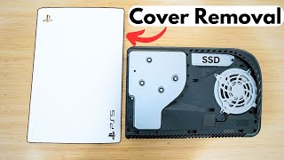 How to Remove PS5 Plates Cover and Access SSD [upl. by Gasper]