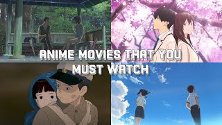 5 Anime Movies that You Must Watch  Part 1 [upl. by Eldredge856]